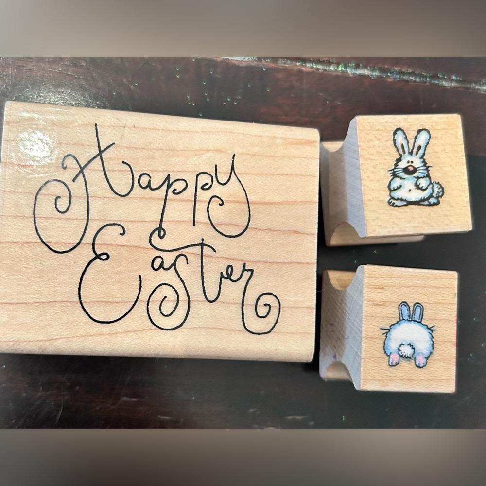 Red Rubber Stamp Set for Easter